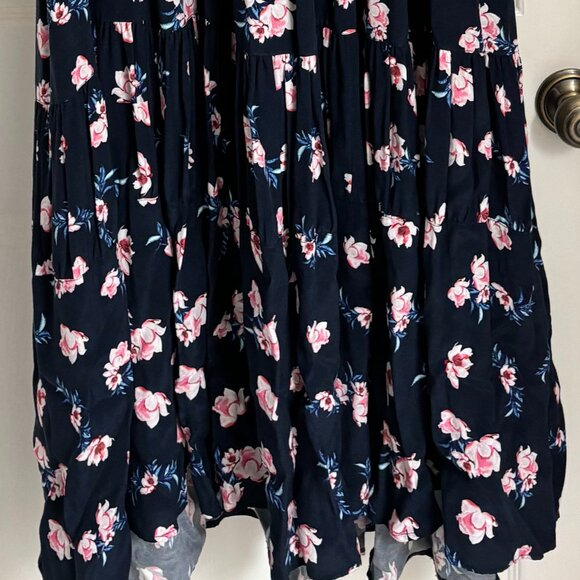 Lug Von Siga Maxi Blue w/ Pink Floral Dress - Size 42FR/US10 - Picture 12 of 16